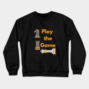 Grey and Yellow Chess Crewneck Sweatshirt
